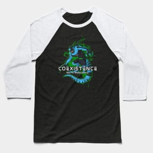 Syrac with logo-  Coexistence The Series Webcomic Baseball T-Shirt